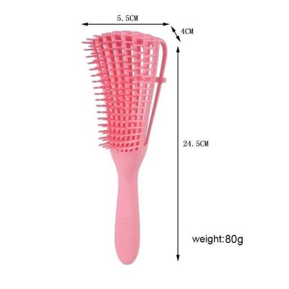 Imagem de  Escova Pente Para Cabelo Cacheado Crespo Enrolado Polvo