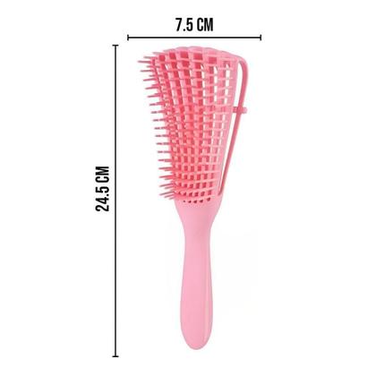 Imagem de Escova Pente Para Cabelo Cacheado Crespo Enrolado Polvo