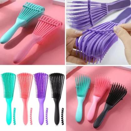 Imagem de Escova Pente Polvo Para Cabelo Cacheado Desembaraça