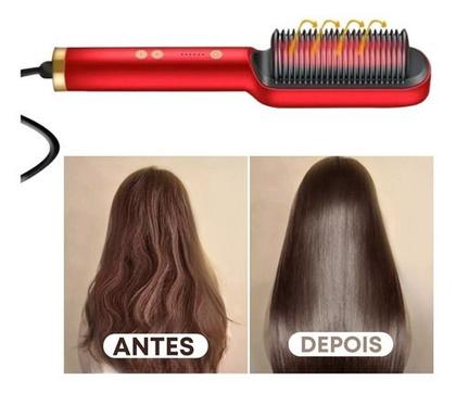 Imagem de Escova Pente Secadora Profissional: Seque e Modele Seus Cabelos sem Esforço!