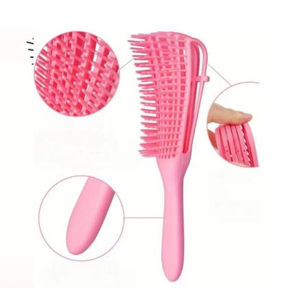 Imagem de Escova Pentea Desembaraça Cabelos Ondulados Cacheados Crespo