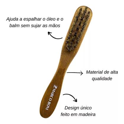 Imagem de Escova Pequena Para Barba E Bigode Linha Men Marco Boni