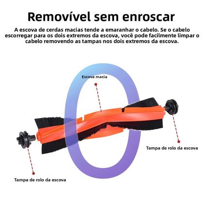 Imagem de Escova Principal Para Aspirador Robô Xiaomi X10, X10+, X20, X20+, S20+, S10 Plus, X20 Max, D109GL -