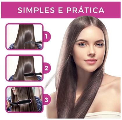 Imagem de Escova Profissional De Cabelo Seca E Alisa 3 Em 1