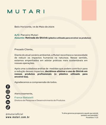 Imagem de Escova Progressiva Mutari Premium sem formol - 1 (um) Litro