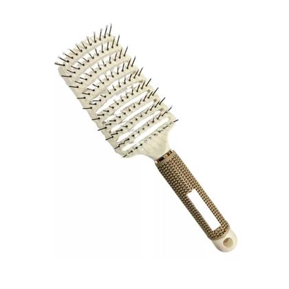 Imagem de Escova Raquete Vazada Curva Profissional - Branca