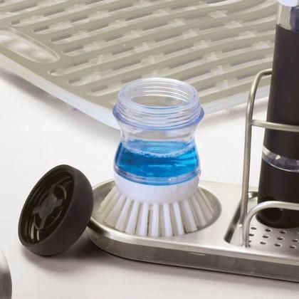 Imagem de Escova Redonda Para Limpeza 6cm Com Dispenser Oxo