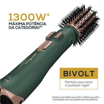 Escova Rotativa Britânia Bivolt 1300W Opção Secador BERE01 Bivolt ...