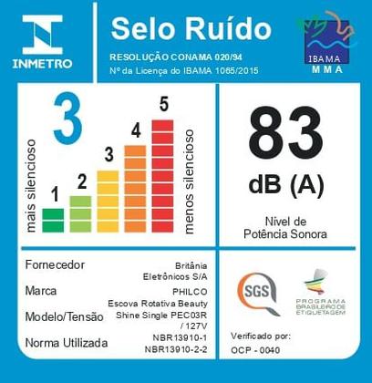 Imagem de Escova Rotativa Philco 1100W 2 rotações Beauty Shine PEC03R