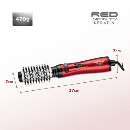 Imagem de Escova Rotativa Red Infinity Keratin Mondial 220V