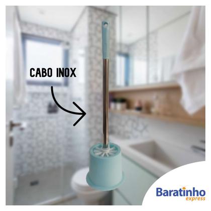 Imagem de Escova Sanitária Cabo Inox C/ Suporte Redondo