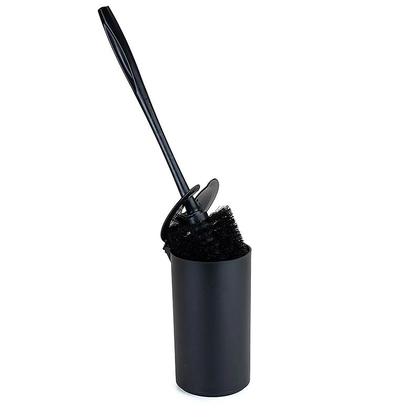 Imagem de Escova Sanitária com Tampa Articulável Redonda Preto 7820 - Arthi
