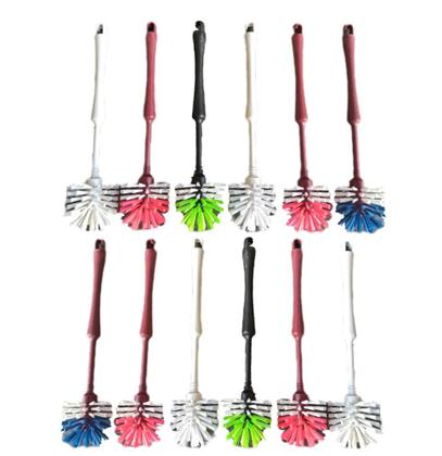 Imagem de Escova sanitária plástica - Kit com 12 unidades - (Cores sortidas)