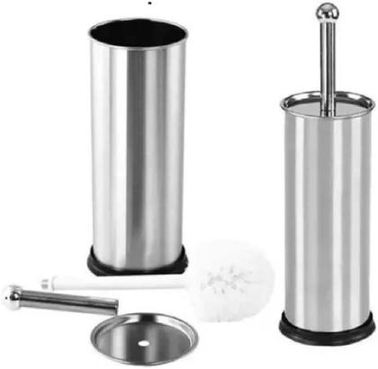 Escova Sanitária Vassoura Vaso Aço Inox Suporte Banheiro Limpeza - Clink Imagem de Escova Sanitária Vassoura Vaso Aço Inox Suporte Banheiro Limpeza