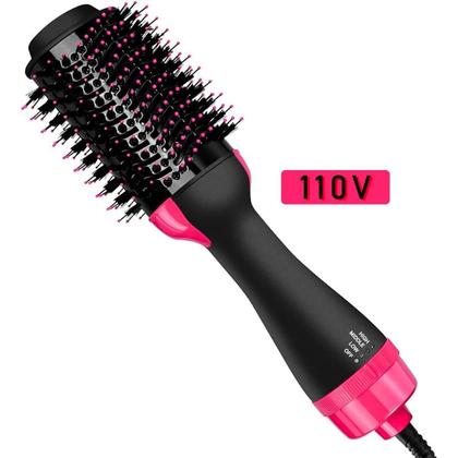 Imagem de Escova Secadora 110V Preto E Rosa