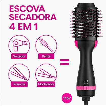 Imagem de Escova Secadora 4 Em 1 Profissional 1200W 110V