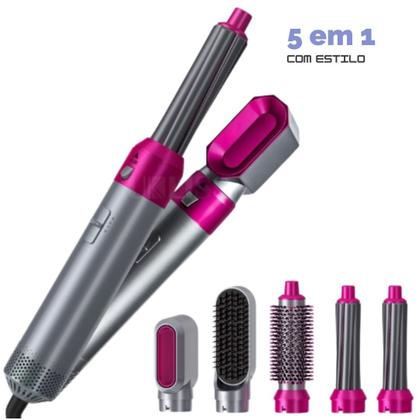 Imagem de Escova Secadora 5 em 1 Profissional Íons Negativos Pente de Ar Quente 110V
