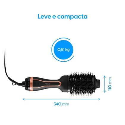 Imagem de Escova Secadora Agile Glossy Elgin 1200w Bilvolt
