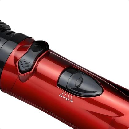 Imagem de Escova Secadora Alisa Modela Cachos - Preto/Vermelho - 110V