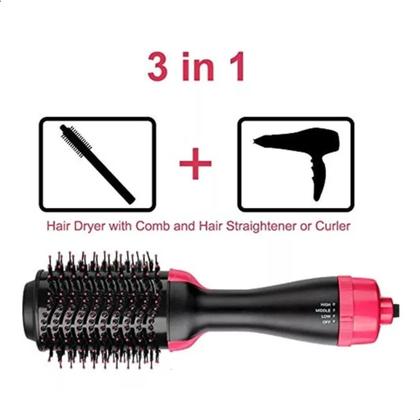 Imagem de Escova Secadora Alisadora Modeladora 1000w Uso Profissional