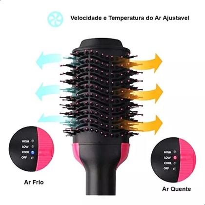 Imagem de Escova Secadora Alisadora Modeladora 1000w Uso Profissional