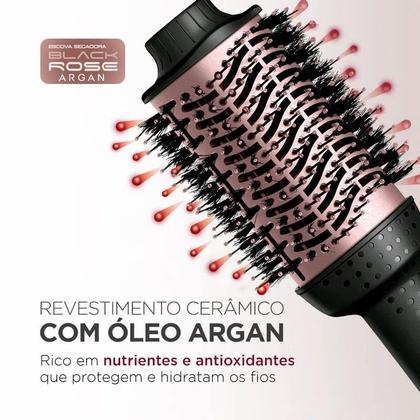 Imagem de Escova Secadora Alisadora Modeladora Super Potente Elétrica Quente 3 em 1 Mondial Original ES14 110V