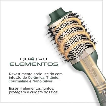 Imagem de Escova Secadora Alisadora Mondial By Juliette 1200W Qu4tro Elementos Bivolt