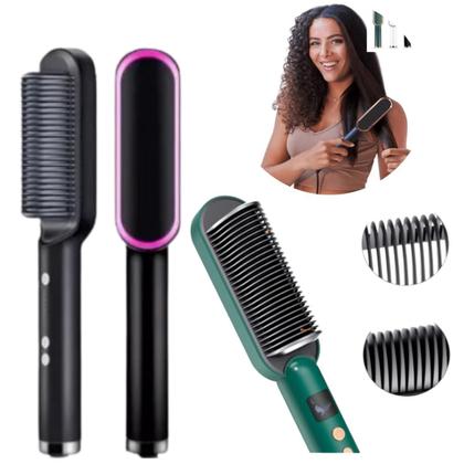 Imagem de Escova Secadora Alisadora Pente De Cabelos Bivolt 110V/220V