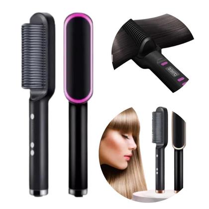 Imagem de Escova Secadora Alisadora Pente De Cabelos Bivolt 110V/220V