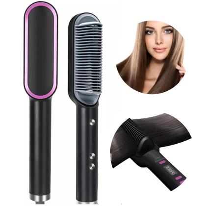 Imagem de Escova Secadora Alisadora Pente De Cabelos Bivolt 110V/220V