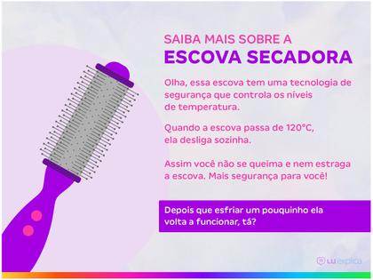 Escova Secadora Britânia BEC02PR 1300W - 2 Velocidades Cerâmica Imagem de Escova Secadora Britânia BEC02PR 1300W