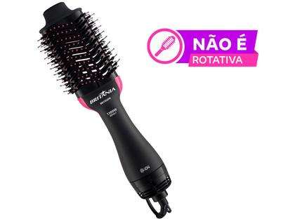 Escova Secadora Britânia BEC02PR 1300W - 2 Velocidades Cerâmica Imagem de Escova Secadora Britânia BEC02PR 1300W