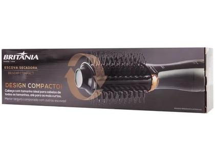 Imagem de Escova Secadora Britânia BES24P Compact Bivolt - 1300W 2 Velocidades Turmalina com Íons