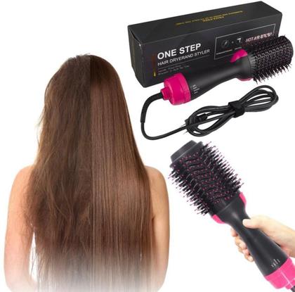 Imagem de Escova Secadora Cabelo Profissional Seca Alisa Modela 3Em1