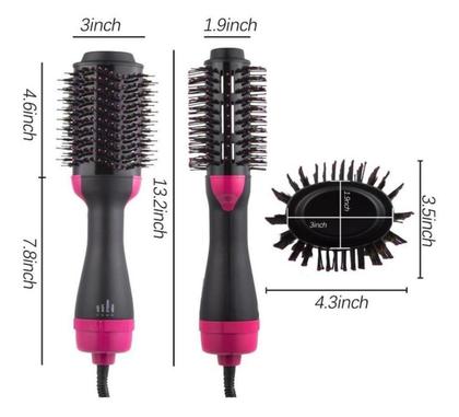 Imagem de Escova Secadora Cabelo Profissional Seca Alisa Modela 3Em1