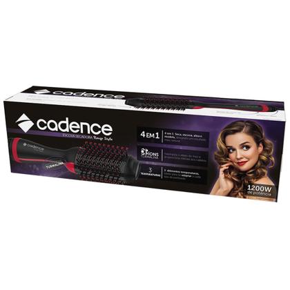 Imagem de Escova Secadora Cadence Rouge Style 4 Em 1 - 220Volts