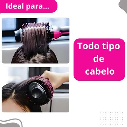 Imagem de Escova Secadora de Cabelos 1200W Para Todos os Tipos de Textura 110V