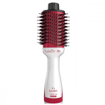 Imagem de Escova Secadora Ga.ma Italy Lichia 1300W 3D Bivolt Branco/Vermelho - GAM-HDCBR0000000503