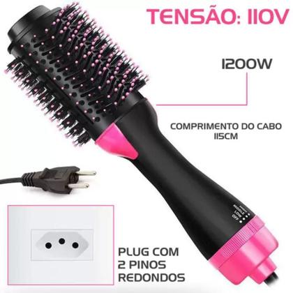 Imagem de Escova Secadora Modeladora Seca Alisa 110V Profissional