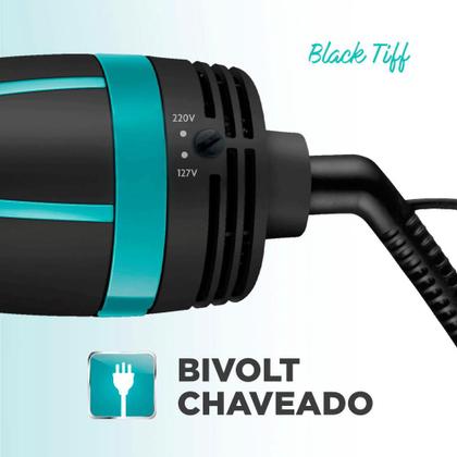 Imagem de Escova Secadora Mondial Black Tiffany 1300W Bivolt - ES-16