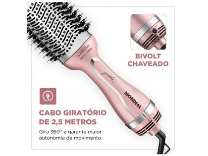 Imagem de Escova Secadora Mondial By Juliette ES-JU-01 1200W 3 Níveis de Temperaturas Cerâmica