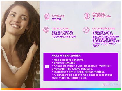 Imagem de Escova Secadora Mondial ES-02-BI 1200W