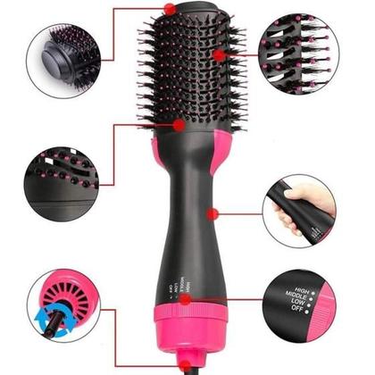 Imagem de Escova Secadora Profissional com Função de Alisamento, 1000w