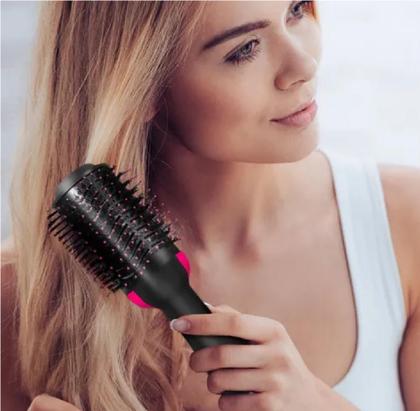 Imagem de Escova Secadora Profissional Seca Alisa E Modela Cabelo Com Cabo