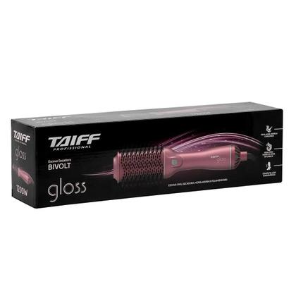 Imagem de Escova Secadora Taiff Gloss, 1200W, Rosê Bivolt com NF e Garantia