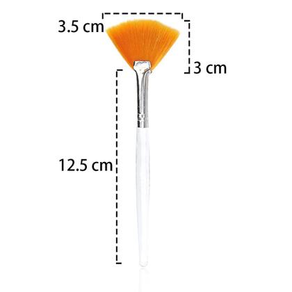 Imagem de Escovas faciais Soft 'N Style Fan Mask, pincel para maquiagem, 2 peças