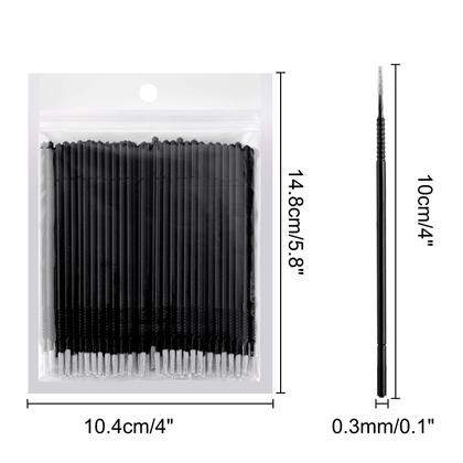 Imagem de Escovas microaplicadoras Dming 200PCS para extensões de cílios