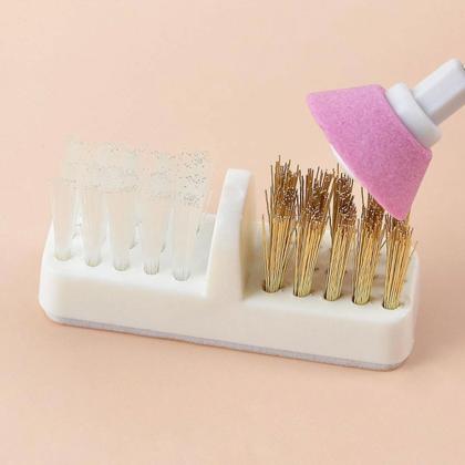 Imagem de Escovinha De Aço Para Limpeza Brocas Pinceis Brush Unhas