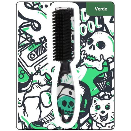 Imagem de Escovinha De Disfarce Escova Pequena Degrade Barbeiro Cerdas Mistas Escova Limpeza Cabelo e Barba -