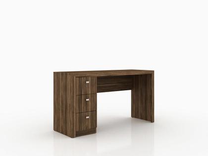 Imagem de Escritório com Mesa para Computador c/ 3 Gavetas e Armário Nogal - FdECOR